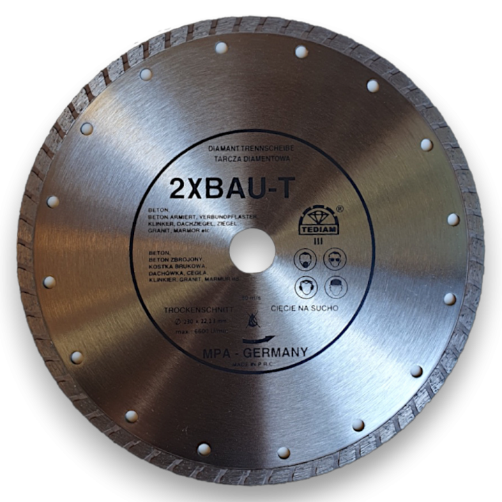 Tarcza diamentowa turbo 2XBAU-T TEDIAM